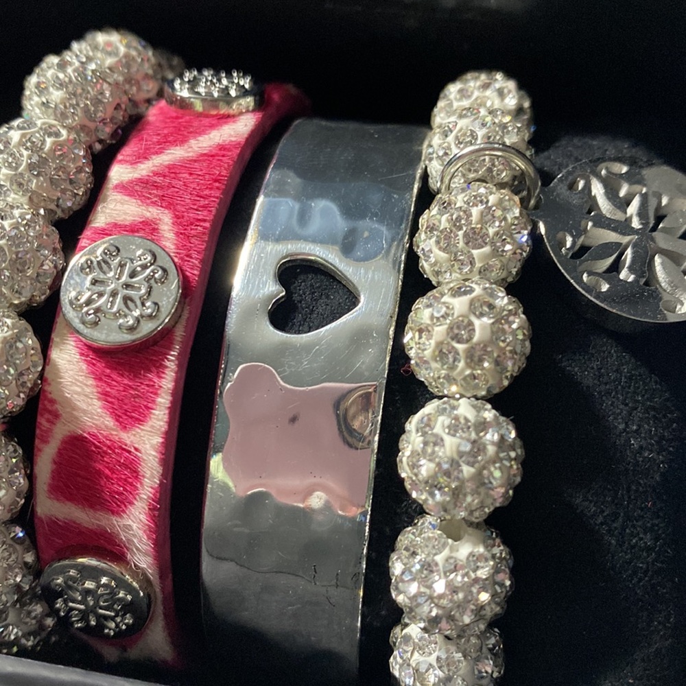Rustic Cuff Quad Bracelet Stack - Picture 3 of 4